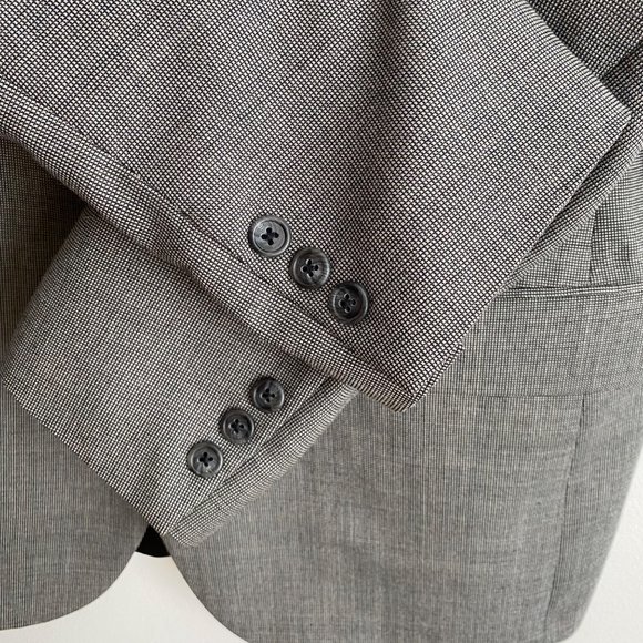Christian Dior Vintage Monsieur Mens Blazer Size 40R * Black Gray - Picture 6 of 13